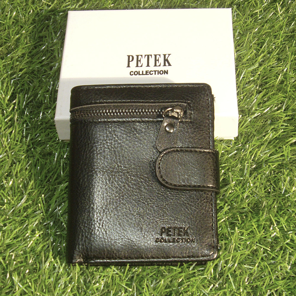 Мужское портмоне клатч кошелёк Petek Collection S-32 Black и Coffe. Видео обзор в описании! - фото 1 - id-p90117623