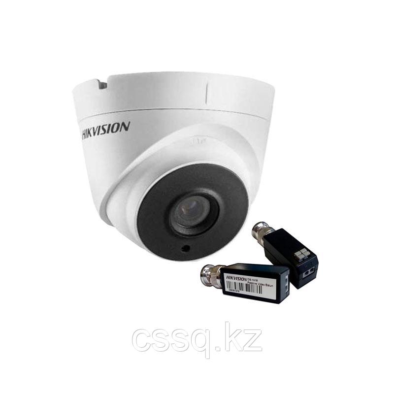Купольная видеокамера Hikvision DS-2CE56F7T-IT1 (3,6 мм) 3Мп + DS-1H18 Комплект - фото 1 - id-p90122443
