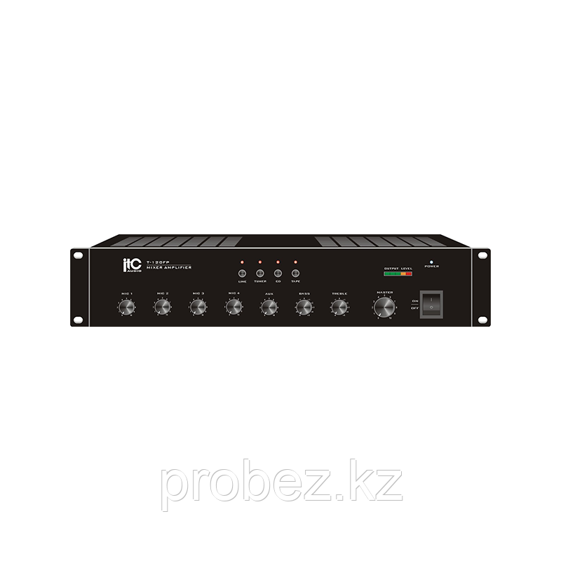 ITC T-240FP Микширующий усилитель 240Вт (240В, фантомное питание, 4 микрофонных, 4 линейных входа)