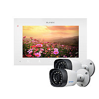 Комплект Slinex SQ-07MTHD цвет белый +2 видеокамеры EZCVI HAC-B1A02P