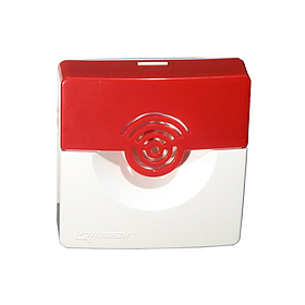 Рубеж ОПОП 2-35 12В (бело/красный) Оповещатель охранно-пожарный звуковой