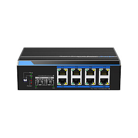 Промышленный 8-портовый Ethernet-коммутатор PoE с 2-гигабитным портом SFP UTEPO UTP7208GE-PoE