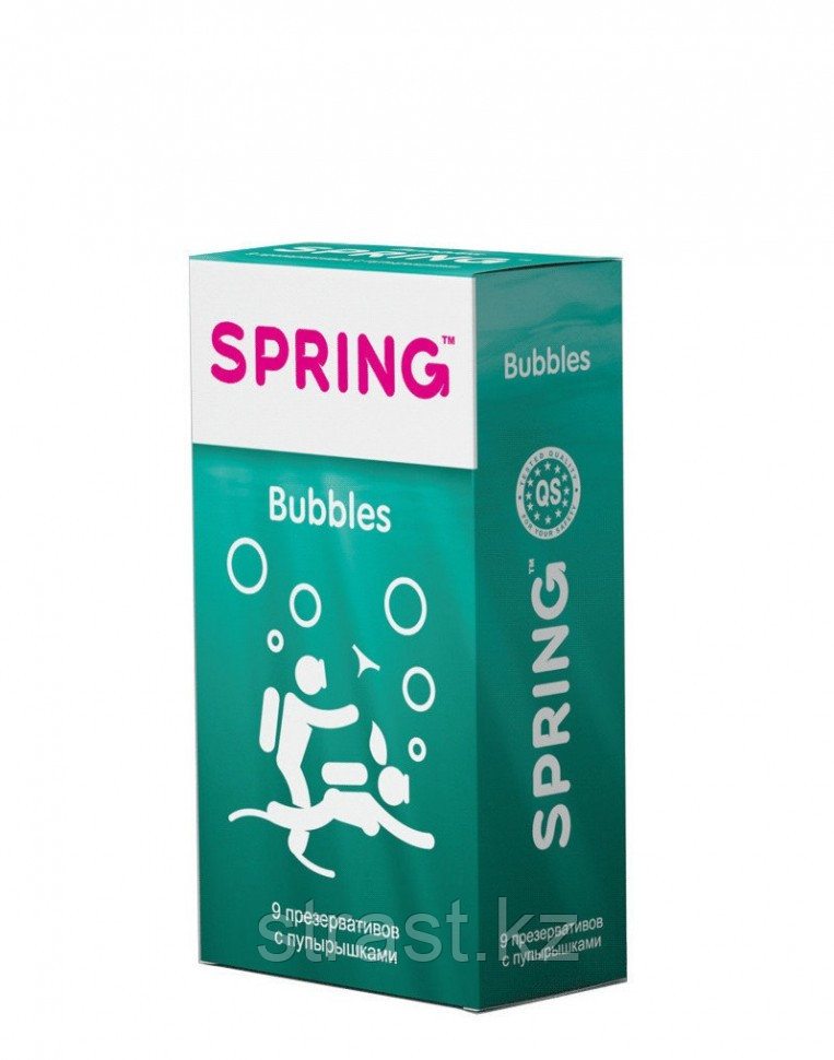 ПРЕЗЕРВАТИВЫ SPRING BUBBLES - С ПУПЫРЫШКАМИ (цена за 1 шт)