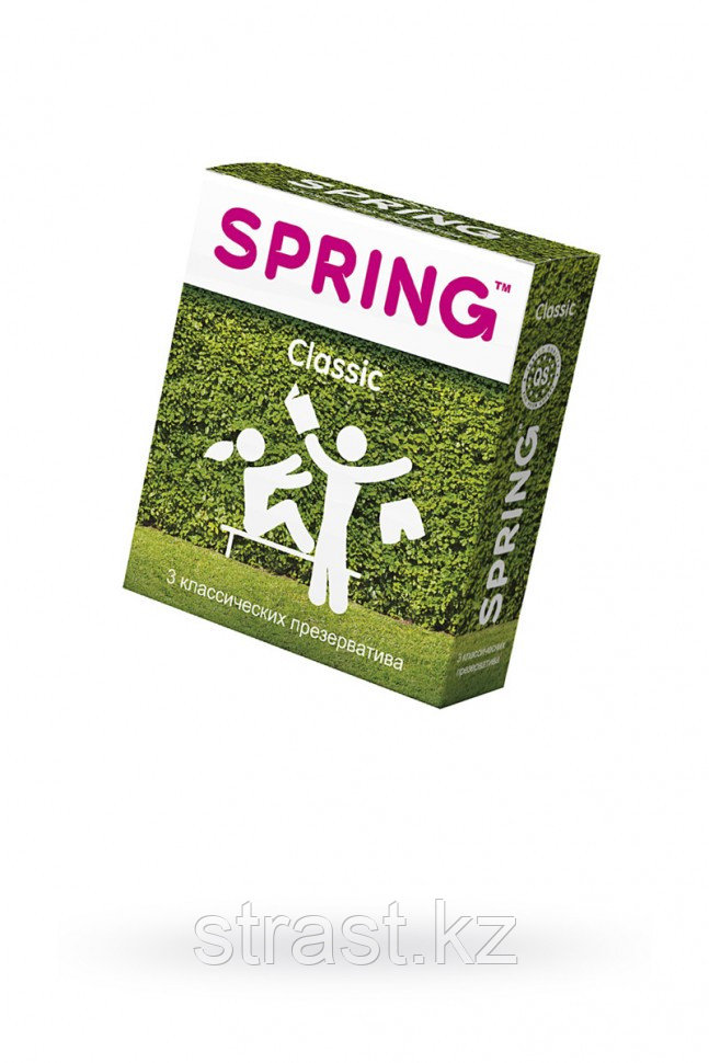 ПРЕЗЕРВАТИВЫ SPRING CLASSIC, КЛАССИЧЕСКИЕ, ЛАТЕКС, 17,5 СМ, 3 ШТ