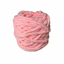 Велюровая пряжа для ручного вязания, толщиной 0,8 мм бледно-розовый