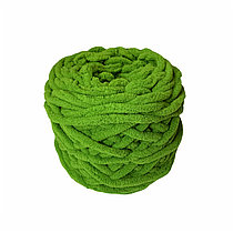 Велюровая пряжа для ручного вязания, толщиной 0,8 мм ярко-салатовый