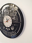 Настенные часы из пластинки Пиво,  подарок пивоману, пивовару, любителям пива, пивбар, пивная, 1054, фото 4