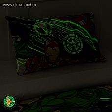 Постельное белье 1,5 сп Neon Series, Мстители, 143*215 см, 150*214 см, 50*70 см -1 шт, фото 3