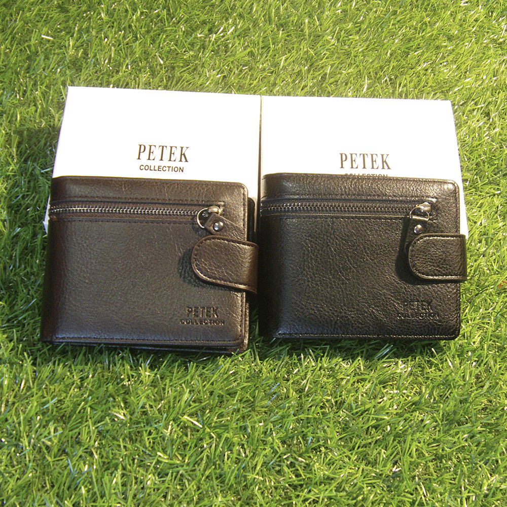 Мужское портмоне клатч кошелёк Petek Collection модель 015 Black и Coffe. Видео обзор в описании!