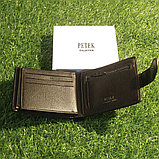 Мужское портмоне клатч кошелёк Petek Collection модель 015 Black и Coffe. Видео обзор в описании!, фото 4