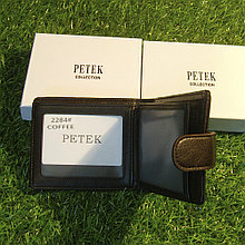 Мужское портмоне клатч кошелёк Petek Collection модель 2284 Black и Coffe. Видео обзор в описании!