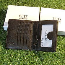 Мужское портмоне клатч кошелёк Petek Collection модель S-21 Black и Coffe. Видео обзор в описании!