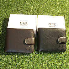 Мужское портмоне клатч кошелёк Petek Collection модель 3302 Black и Coffe. Видео обзор в описании!