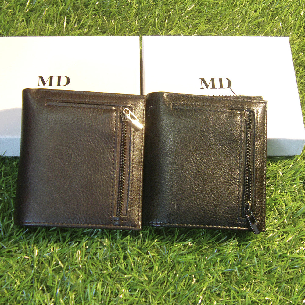 Мужское портмоне клатч кошелёк MD Collection модель S-43 Black и Coffe. Видео обзор в описании! - фото 1 - id-p90138751