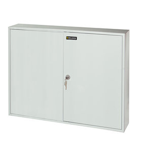 Шкафчик (Ключница) на 300 ключей BRAUBERG, 730х550х140 мм, с замком, +300 брелоков, серый