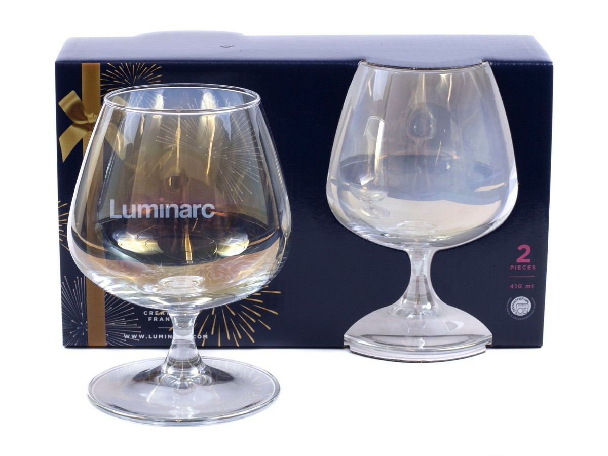 Набор бокалов для кoньяка Luminarc Celeste Gold Chameleon 410мл 2шт - фото 2 - id-p90143255