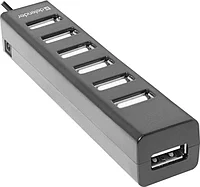 Разветвитель Defender Swift USB2.0 7 портов HUB TAK19758 Разветвитель Defender Swift USB2.0 7 портов HUB