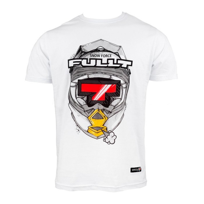 Футболка FullT T Helmet, размер 2XL, цвет белый-красный