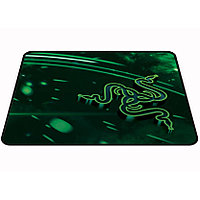 Коврик для компьютерной мышки 50х35 см черный с зеленым принтом Razer
