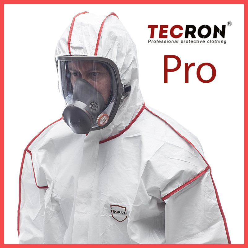 Одноразовый комбинезон TECRON Pro, защитная одежда, спец одежда, мед костюм, химзащита - фото 2 - id-p55161153