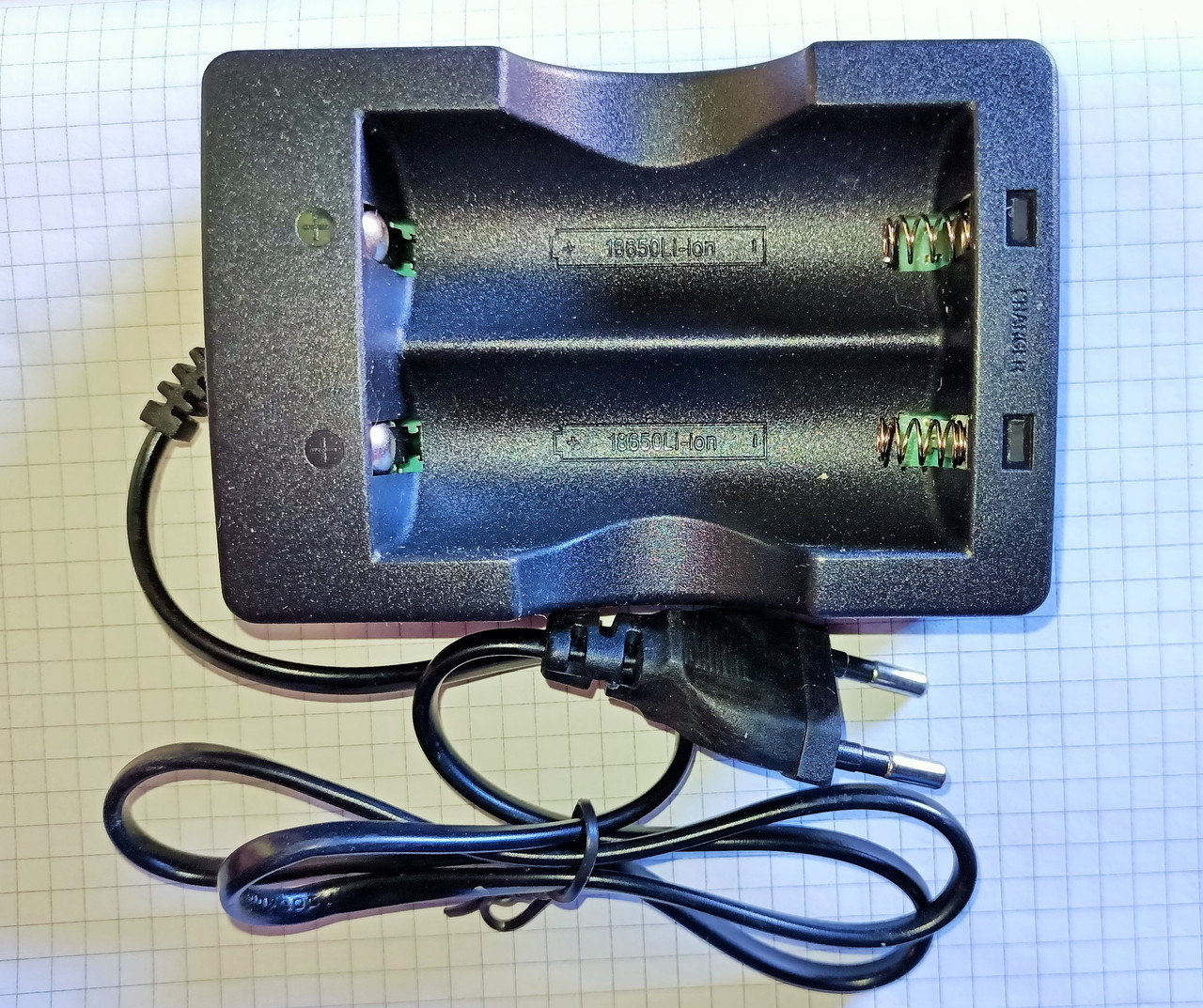 Зарядное устройство для аккумулятора типа 18650х2 Li-ion HD-8847 - фото 1 - id-p90157130