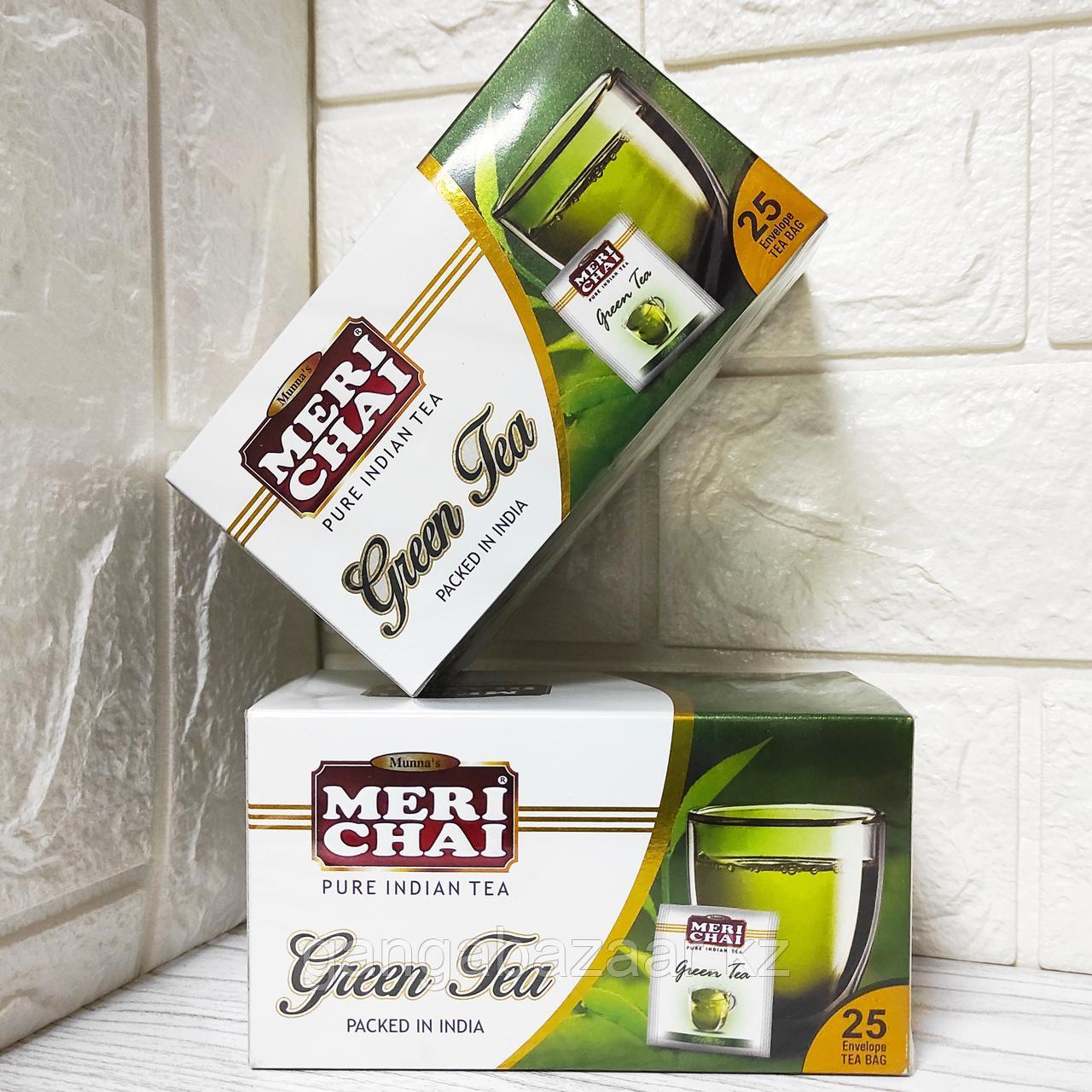 Мери чай (Meri Chai) - зеленый индийский чай, 25 пак*2 гр
