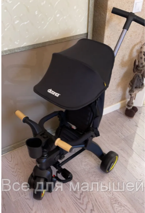 Складной трехколесный велосипед Doona Liki Trike S5 Nitro Black