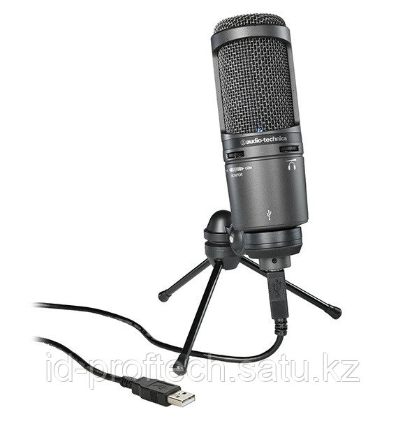 Студийный микрофон Audio-Technica AT2020USB+ черный - фото 1 - id-p90160436