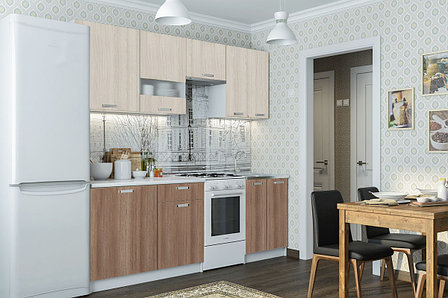 Комплект мебели для кухни Розалия 2200, Шимо темный/Ясень шимо светлый Шимо светлый/Шимо темный, СВ, фото 2