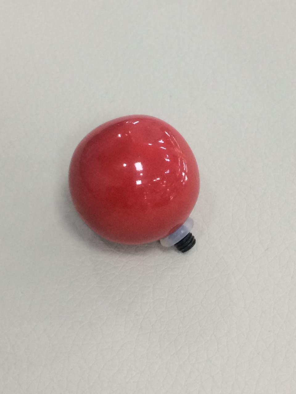 Шарик - 2,5 см красный ( для браслета ) / CO - фото 1 - id-p90160970
