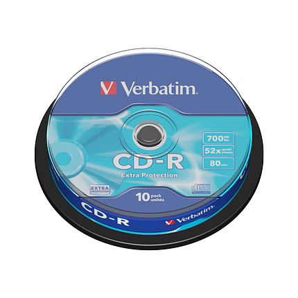 Диски CD-R Verbatim, упаковка 10 шт, фото 2