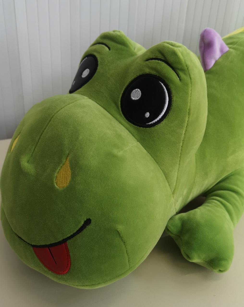 Динозаврик, мягкая игрушка, веселый динозавр, 80 см.
