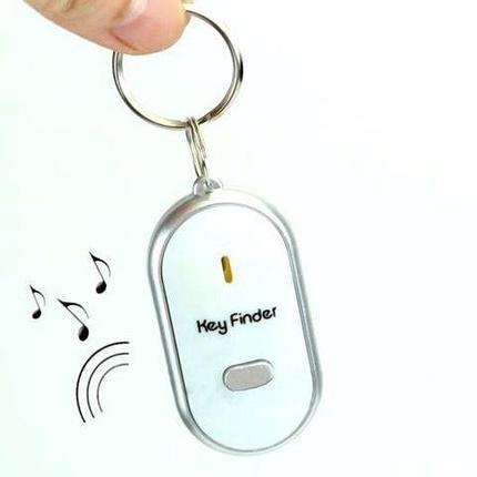 Брелок для поиска ключей Key Finder реагирующий на свист (Белый), фото 2