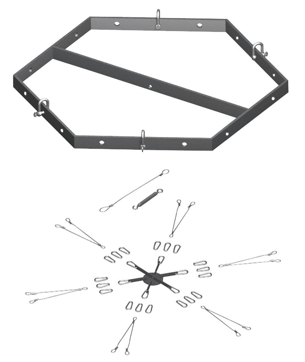 PSSO Flying bracket hexagonal CSA/CSK рама для подвеса акустических систем - фото 2 - id-p90178897