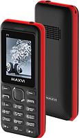 Мобильный телефон Maxvi P1 black-red