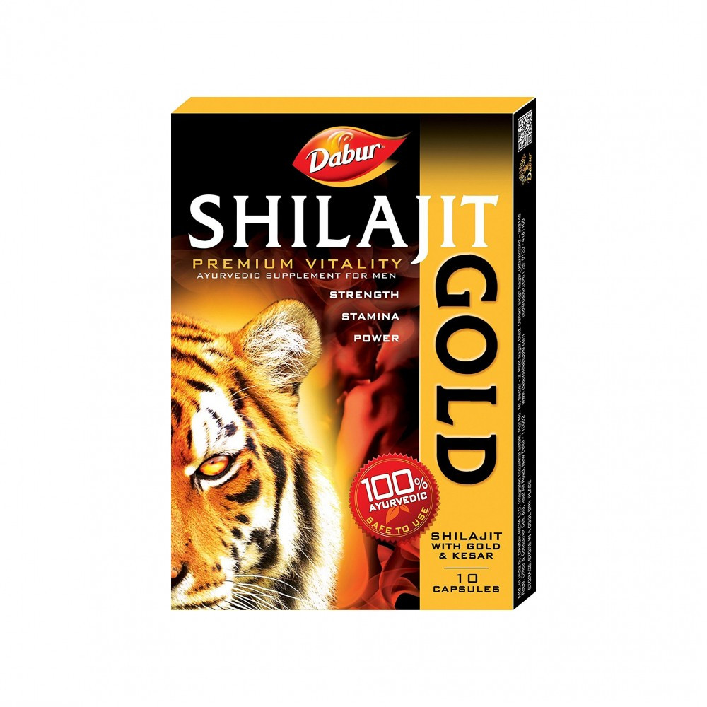 Шиладжит, Мумие с Золотом и Шафраном (Shilajit Gold&Kesar)