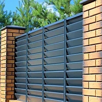 Секционный забор жалюзи