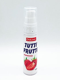 Съедобный Гель-лубрикант "Tutti Frutti" со вкусом земляники. 30мл