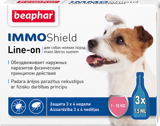 Immo Shield line-on dog S – капли для мелких собак против паразитов
