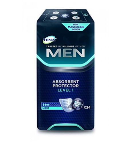 Урологические вкладыши для мужчин Tena Men Absorbent Protector Level 1, 24 шт, - фото 1 - id-p90193764
