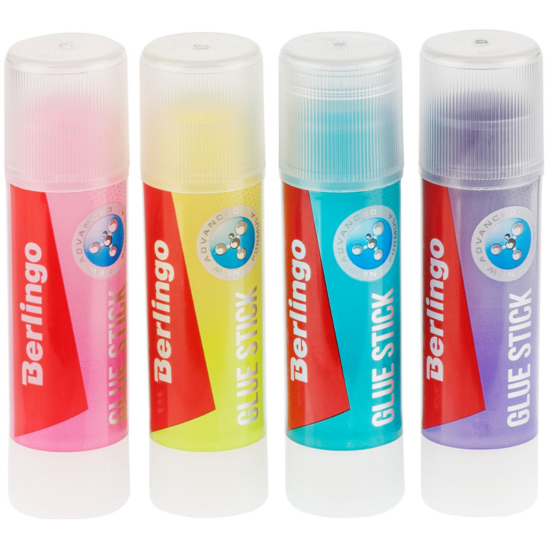 Клей-карандаш Berlingo "Aqua", 15г, цветной - фото 2 - id-p90203348