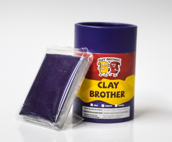 Глина полировальная абразивная BUFF BROTHERS CLAY DARK BLUE 100gr.