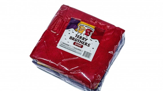 Микрофибра для располировки с плюшевым ворсом BUFF BROTHERS PLUSH BROTHER MAROON 40x40