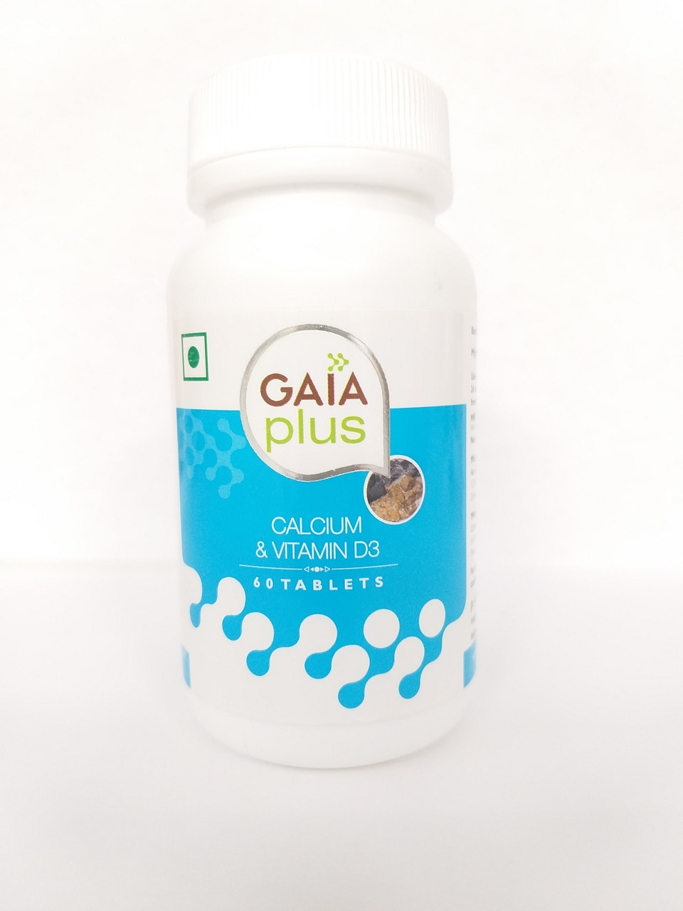 Кальций + Витамин Д 3, 60 капсул, Gaia, для построения и укрепления костей