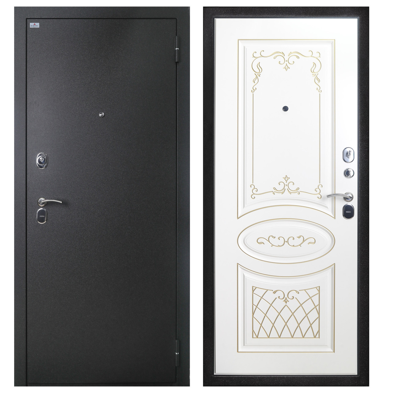 Входная металлическая дверь Argus 90 Шелк Бьянка Белая (960 мм правое открывание) - фото 2 - id-p90211877