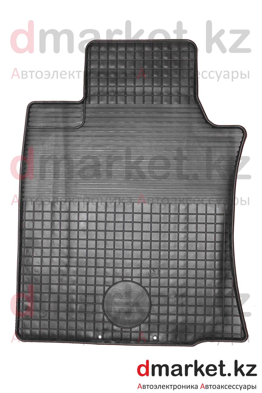 Коврики полики Toyota Land Cruiser Prado 120, черные, резиновые, 4 предмета - фото 2 - id-p63230396