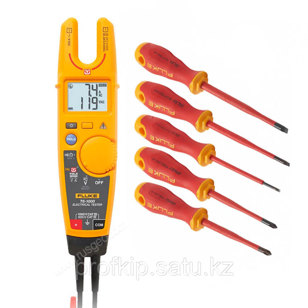 Комплект Fluke IBT6M - тестер напряжения Fluke T6-1000/EU с набором отвёрток