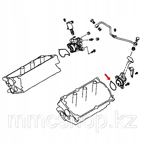 Кольцо уплотнительное под флянец масляного насоса 1005A609 6B31 митсубиши mitsubishi паджеро спорт pajerosport