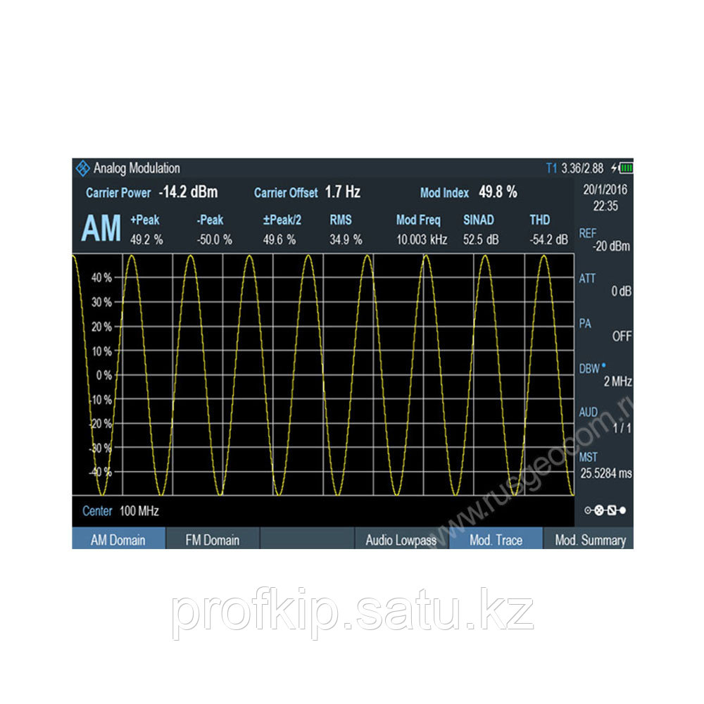 Опция анализа аналоговой модуляции АМ/ЧМ Rohde & Schwarz FPH-K7