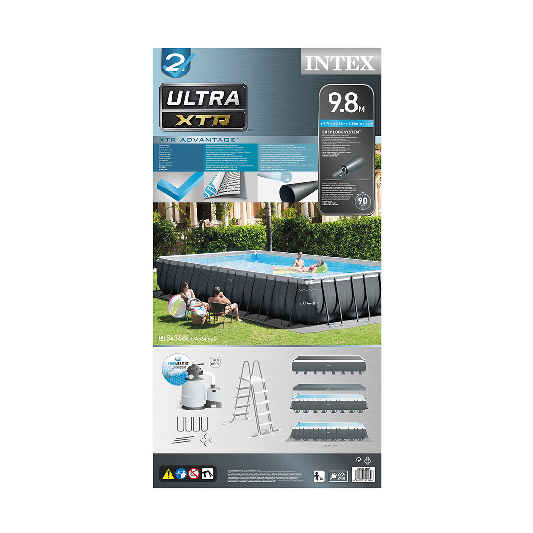 Каркасный бассейн Ultra XTR Frame 975 х 488 x 132 см, INTEX, 26374NP - фото 3 - id-p90230367